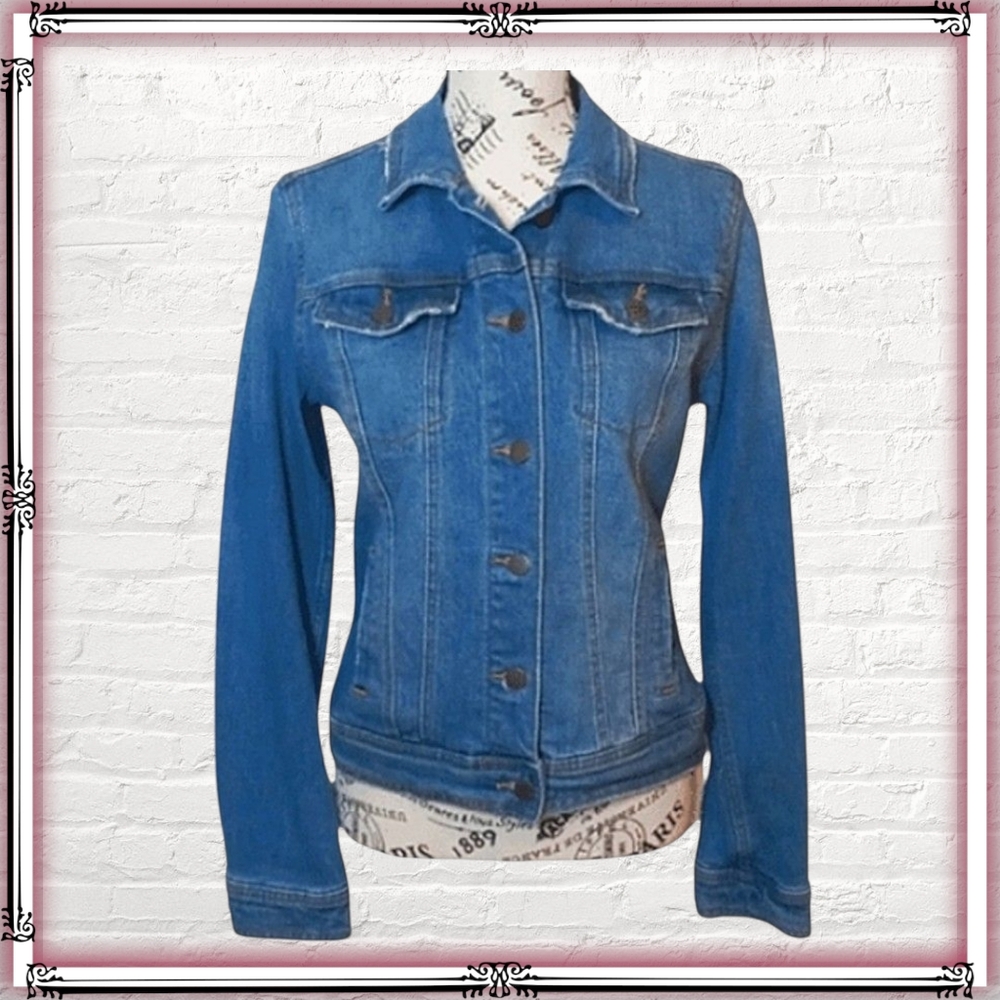 Universal Thread Structured Denim Grunge Jean Jacket Size XS